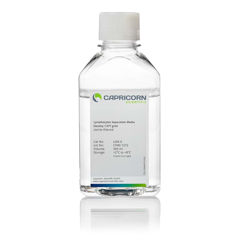 LSM A - Lymphocyte Separation medium density Density 1.077 g/ml | 500 ml Capricorn 