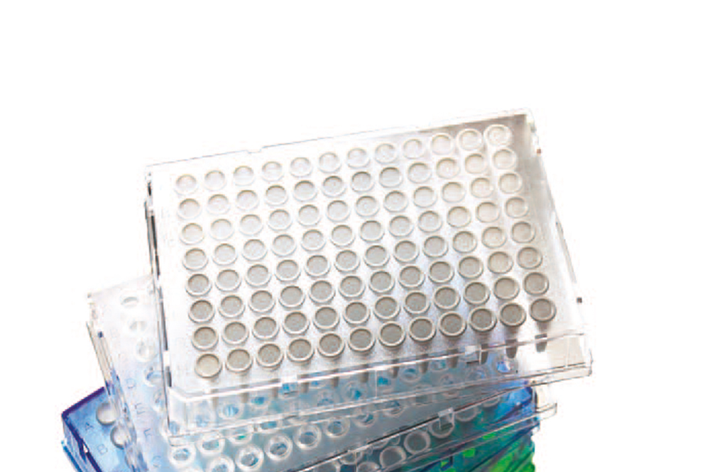Picture of Armadillo 96-Well Plate, Clear Semi-Skirted, White Wells - 25 plates